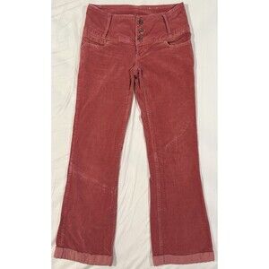 Vintage Y2K Bongo Jeans XTRA Low Rise Corduroy Flare Women 3 Short 90s Mean Girl